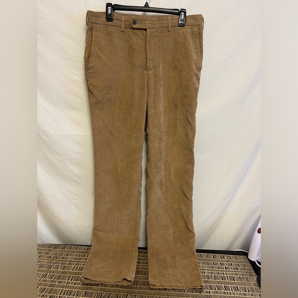 Peter Millar Tan Corduroy Nanoluxe Pants Size 34